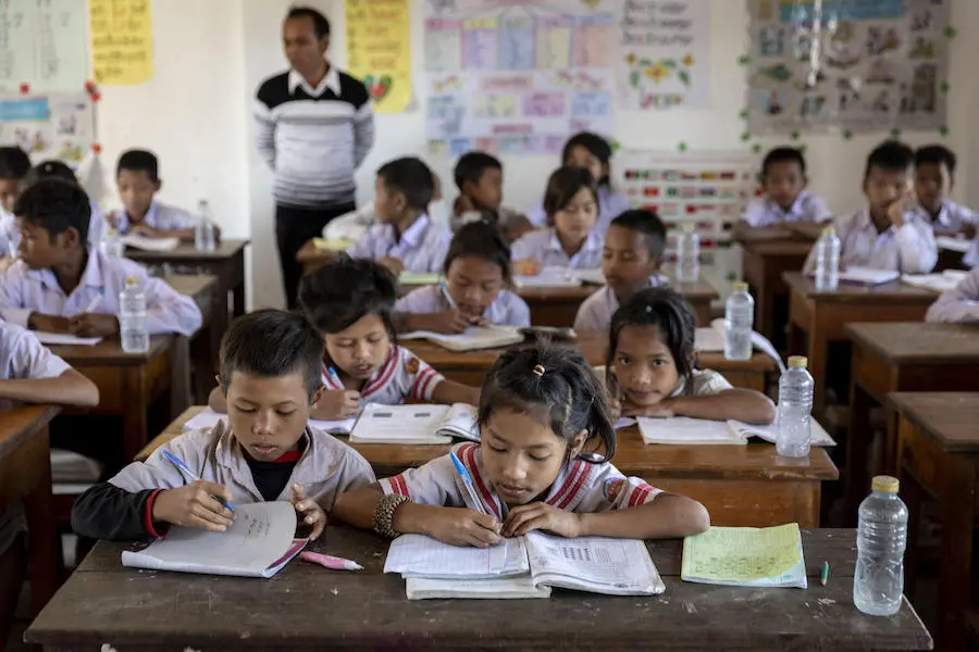 Children in classroom